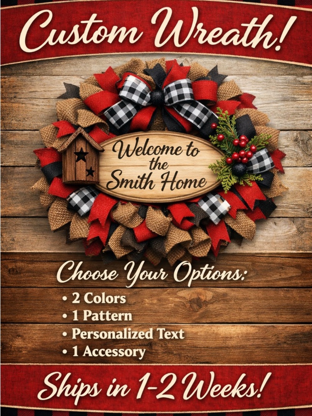 Custom Wreath - Personalized by YOU!!